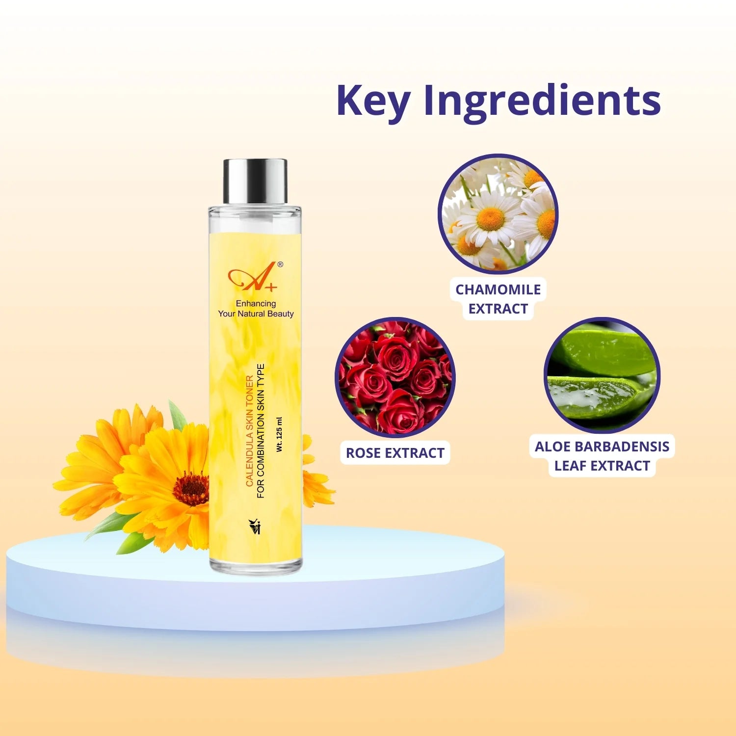 A+ Calendula Skin Toner (125 ml) image 2