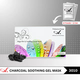 A+ 3010 Charcoal Soothing Gel Mask (12 Powder + 12 Gel) image 1