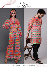 Multicolor Truck Art Couple Combo - Elganza