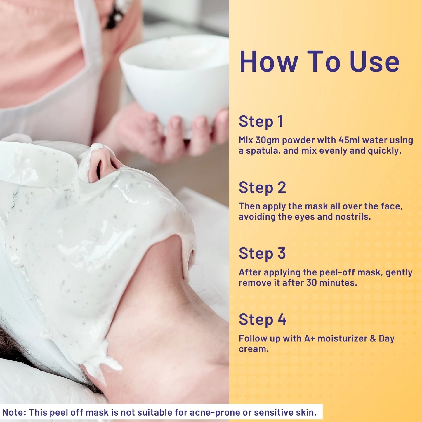 A+ Chamomile Peel-Off Mask (Pack of -2) image 4