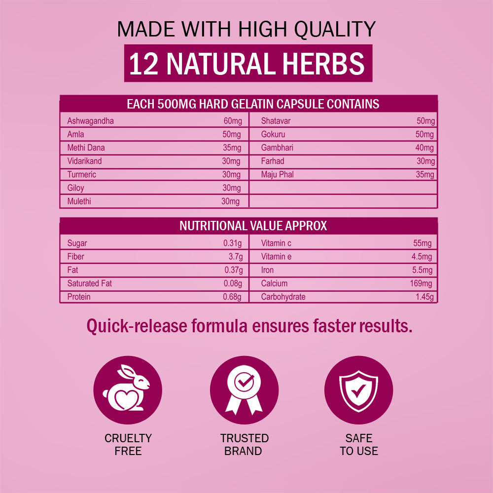 Bosom  increase (60 Capsules) | 7Days Natural image 7