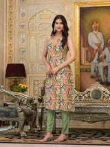 Mint Green Kurta Set - Elganza