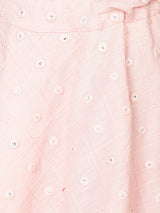 Pink Mirror Work Lehenga Choli With Dupatta - Elganza