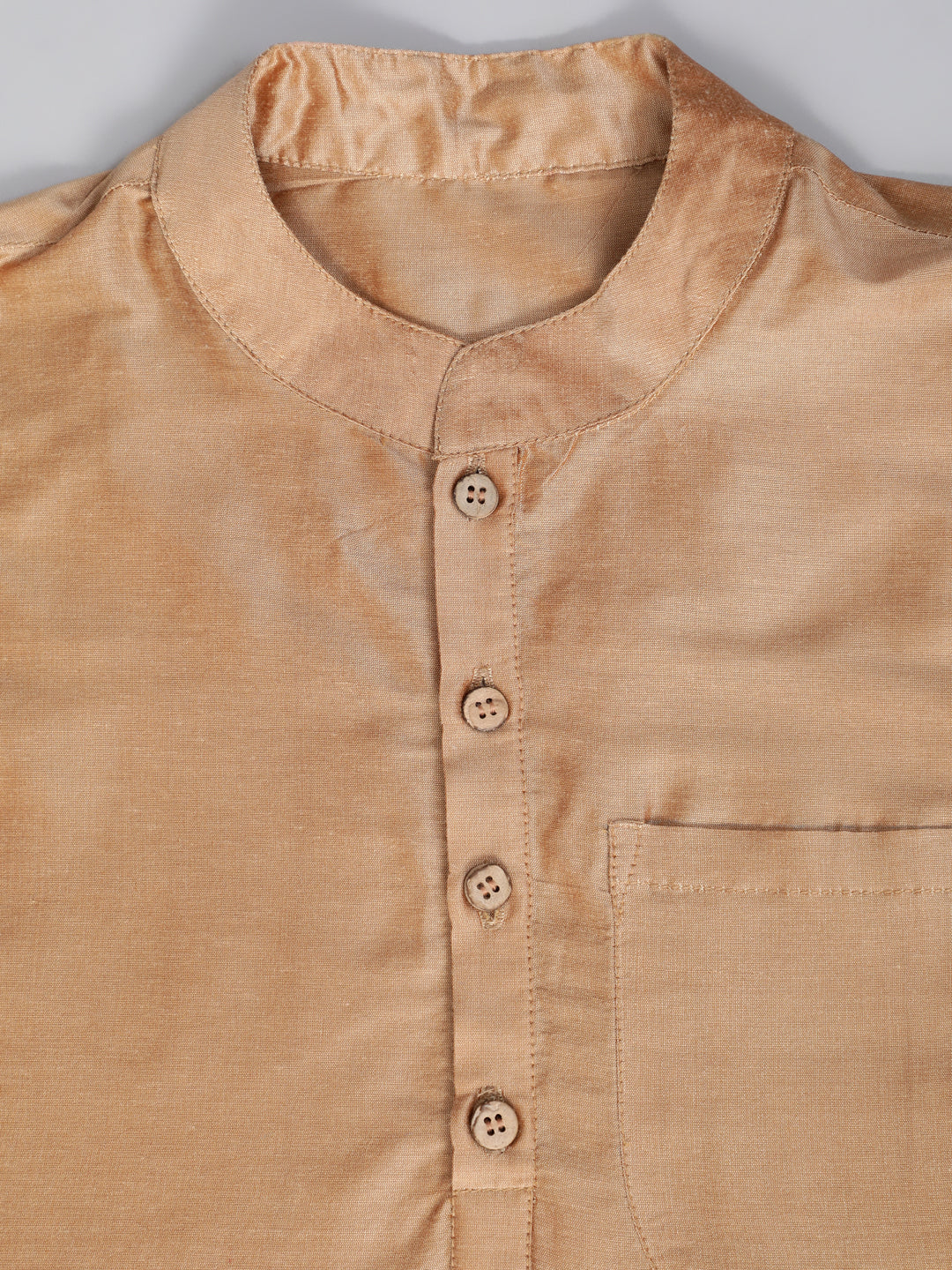 Gold Kurta Churidar With Brocade Jacket - Elganza