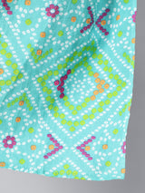 Pink Bandhani Print Saree - Elganza