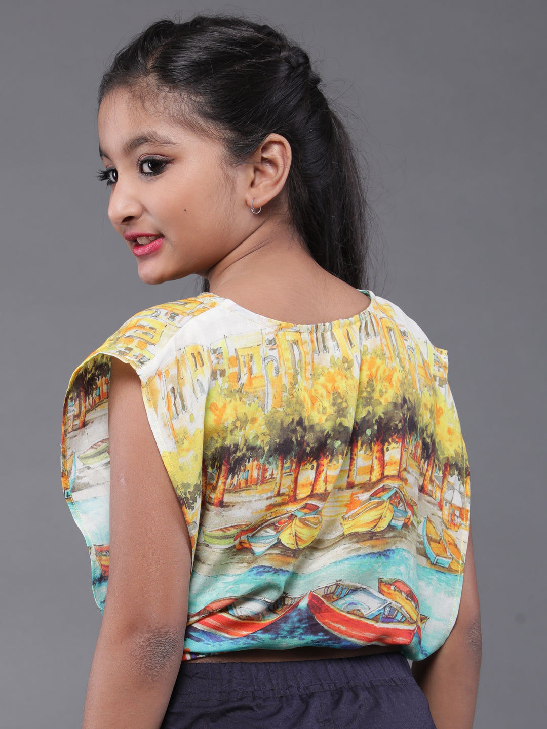 Multicolor Boat Print Top - Elganza