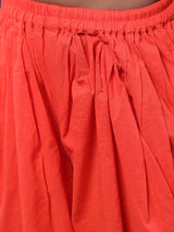 Blue Floral Print Kurta With Dhoti Pant - Elganza