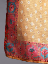 Yellow Printed Lehenga Choli With Dupatta Set - Elganza