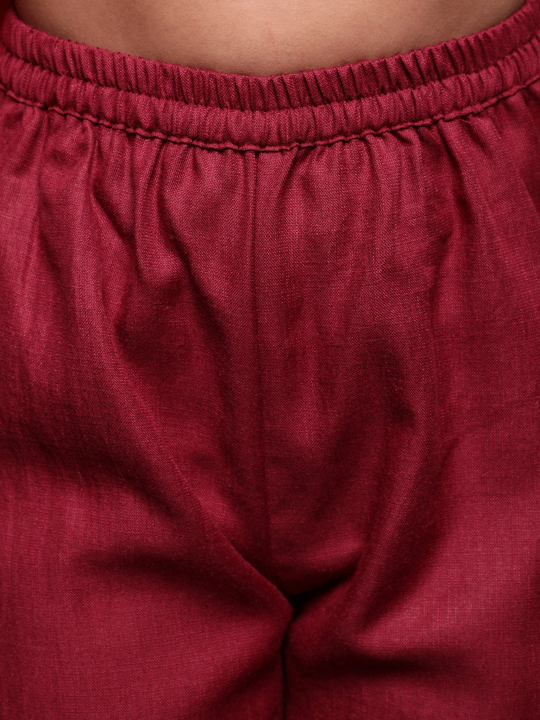 Magenta Digital Print Anarkali With Pant - Elganza