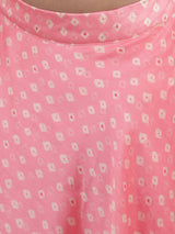 Pink Bandhani Print Lehenga Choli With Dupatta - Elganza