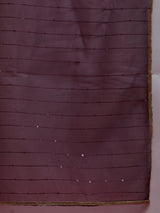 Brown Sequin Kurta Sharara With Dupatta - Elganza