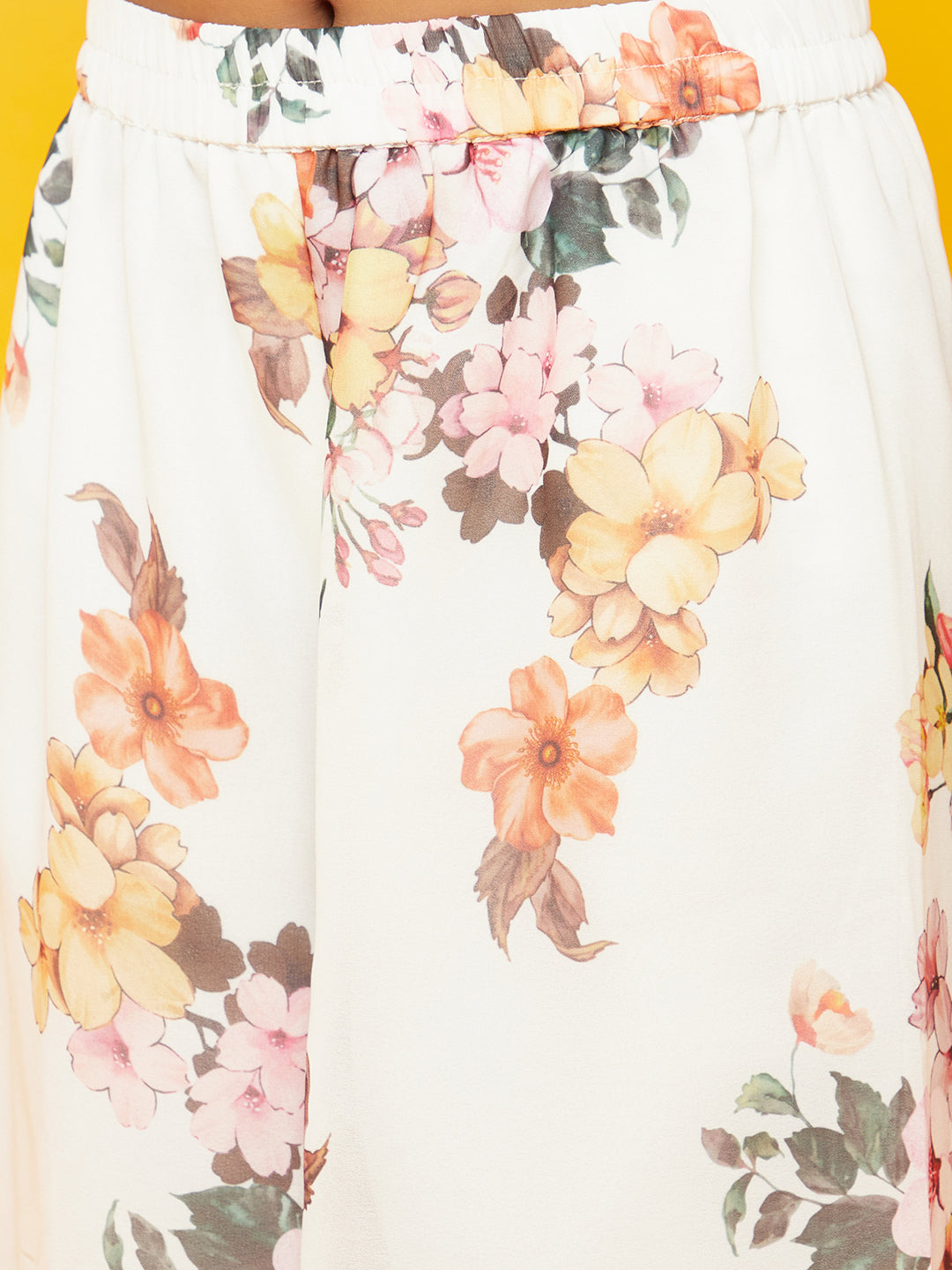 Red Floral Print Kurta With Dupatta - Elganza