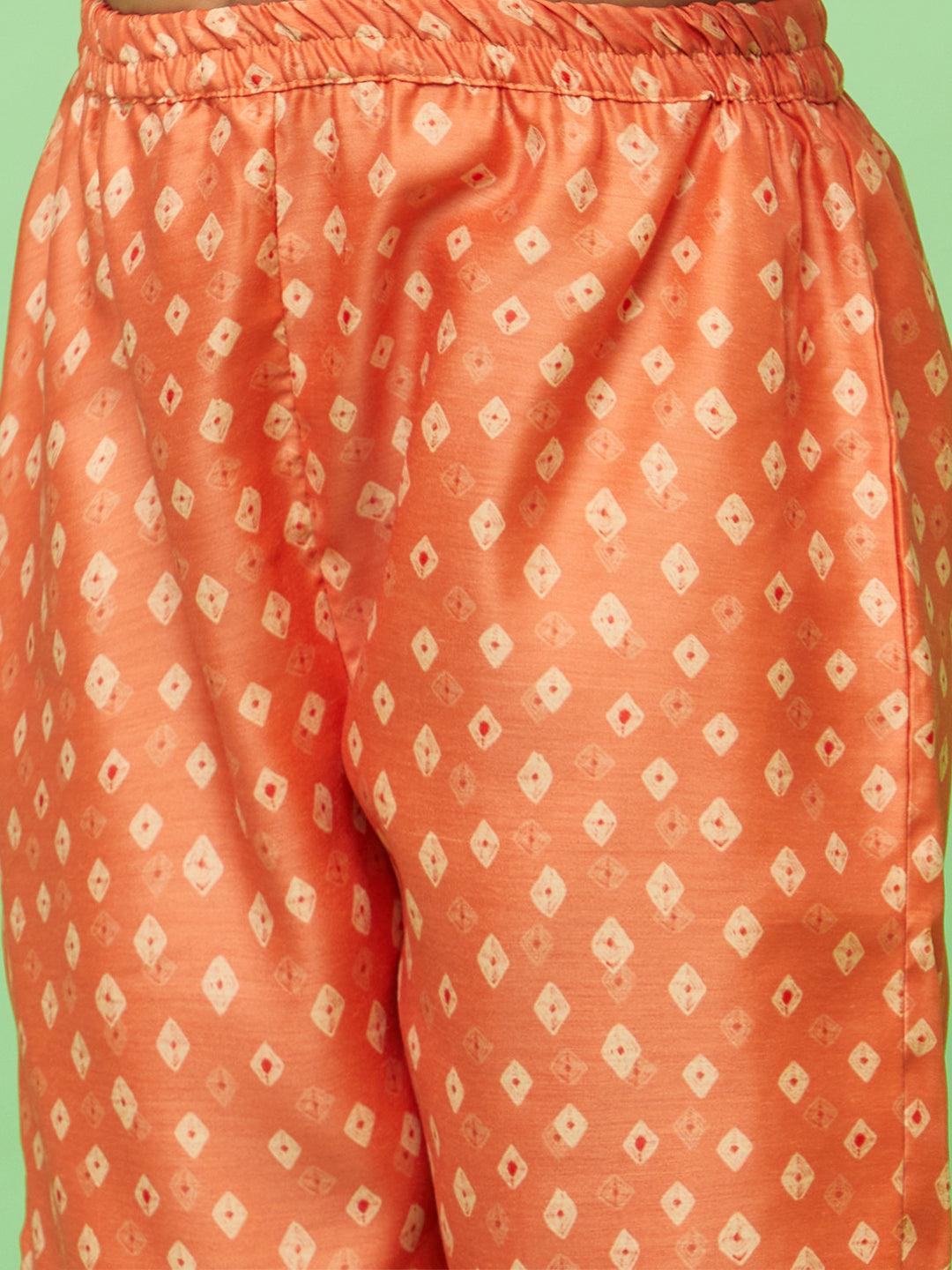 Orange Digital Print Kurta Sharara With Dupatta - Elganza