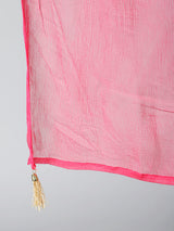 Blue Floral Print Lehenga Choli With Dupatta - Elganza