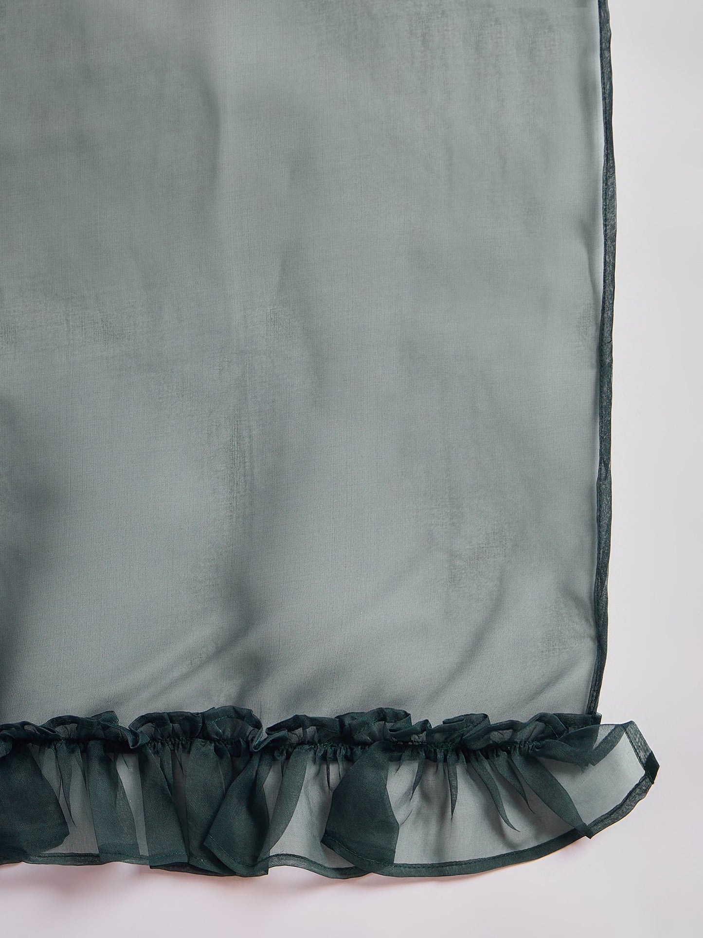 Dark Green  Floral Print Lehenga Choli With Dupatta - Elganza