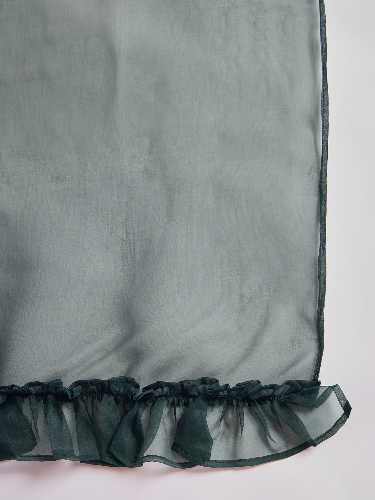 Dark Green  Floral Print Lehenga Choli With Dupatta - Elganza