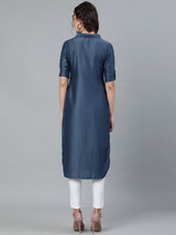 Blue Pathani Kurta - Elganza