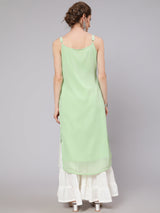 Sea Green Sequin Embroidered Kurta - Elganza
