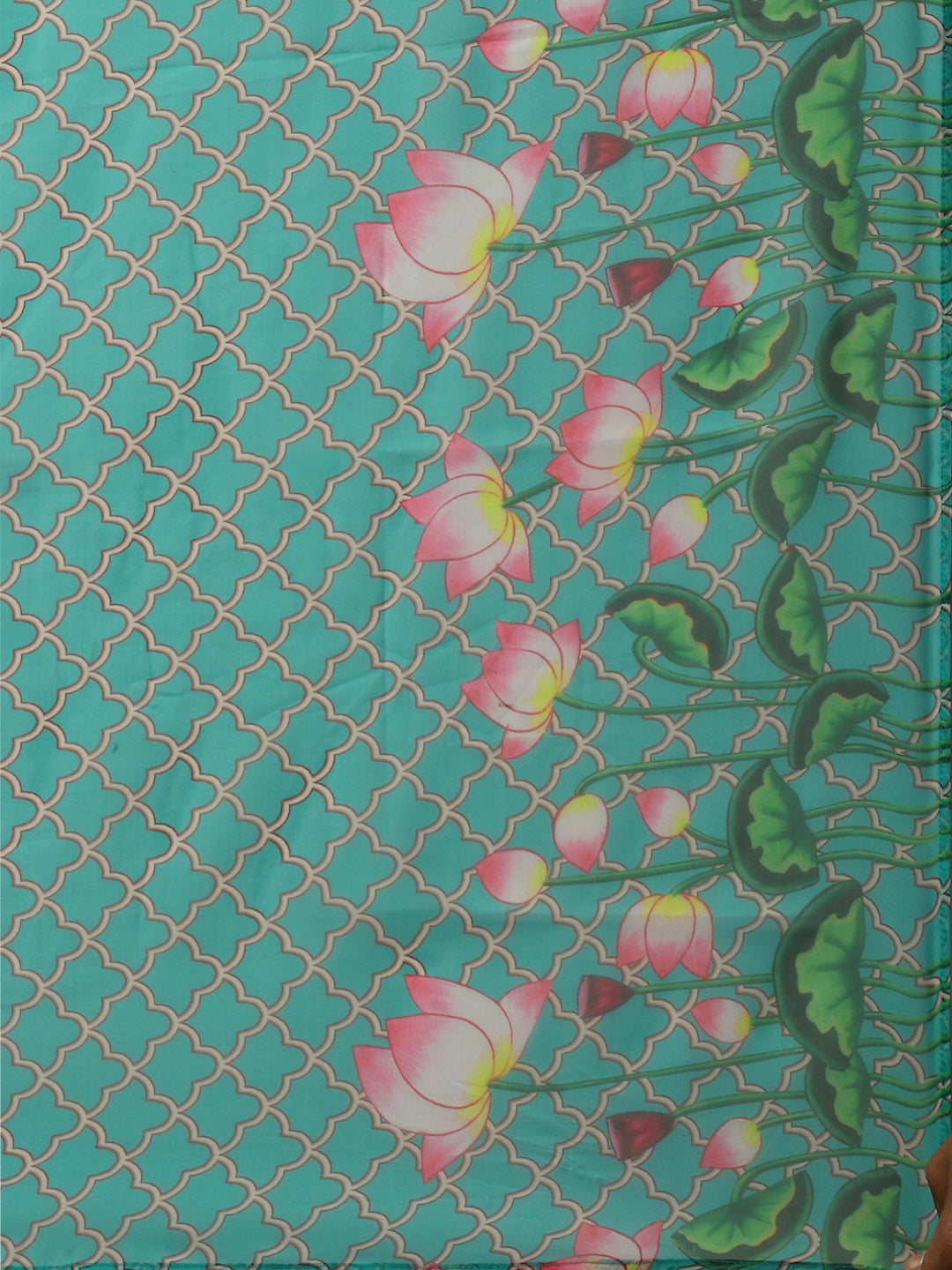 Green Pichwai Print Couple Combo Set - Elganza