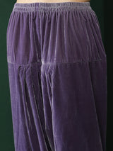 Lavender Lace detailed Flared Co-Ords Set - Elganza