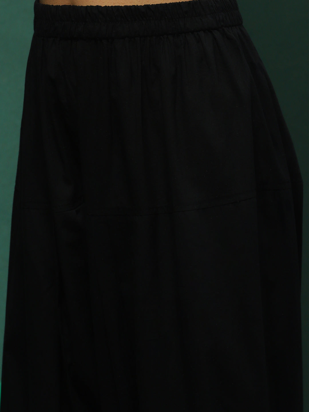 Black Pakistani Kurta Salwar With Embellished Dupatta - Elganza