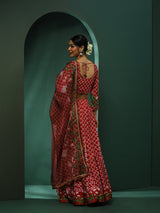 Maroon Pichwai Print Lehenga Choli With Dupatta - Elganza