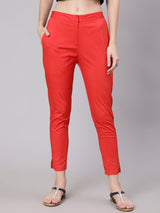 Red Cigarette Trouser - Elganza