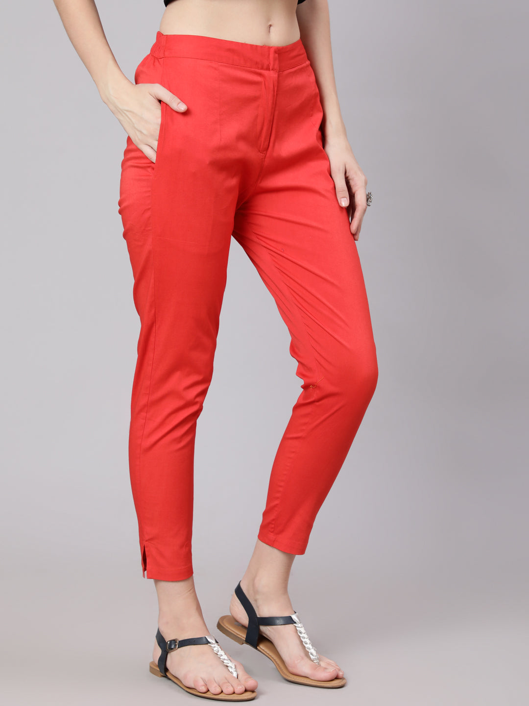 Red Cigarette Trouser - Elganza