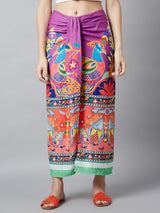 Digital Print Front Slit Skirt - Elganza