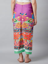 Digital Print Front Slit Skirt - Elganza