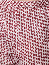 Maroon White Floral Print Kurta With Churidar - Elganza