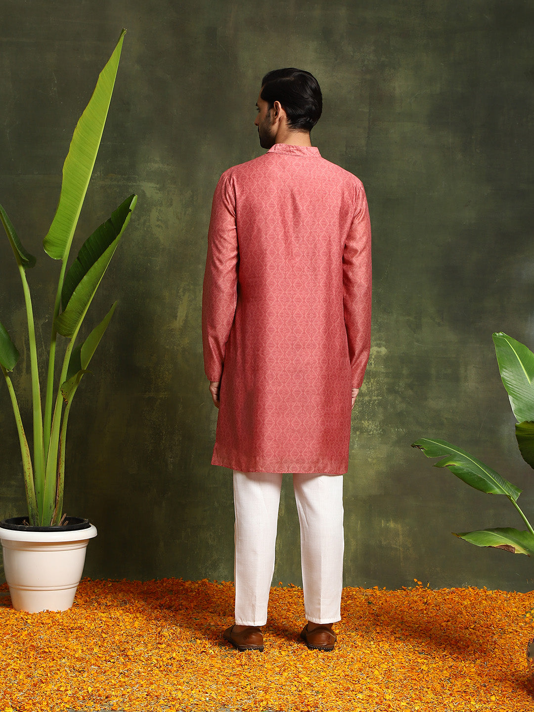 Mauve Digital Print Kurta - Elganza