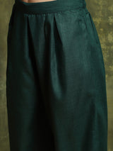 Green Floral Print Couple Combo - Elganza