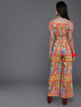 Orange Truck Art Co-Ord Set - Elganza