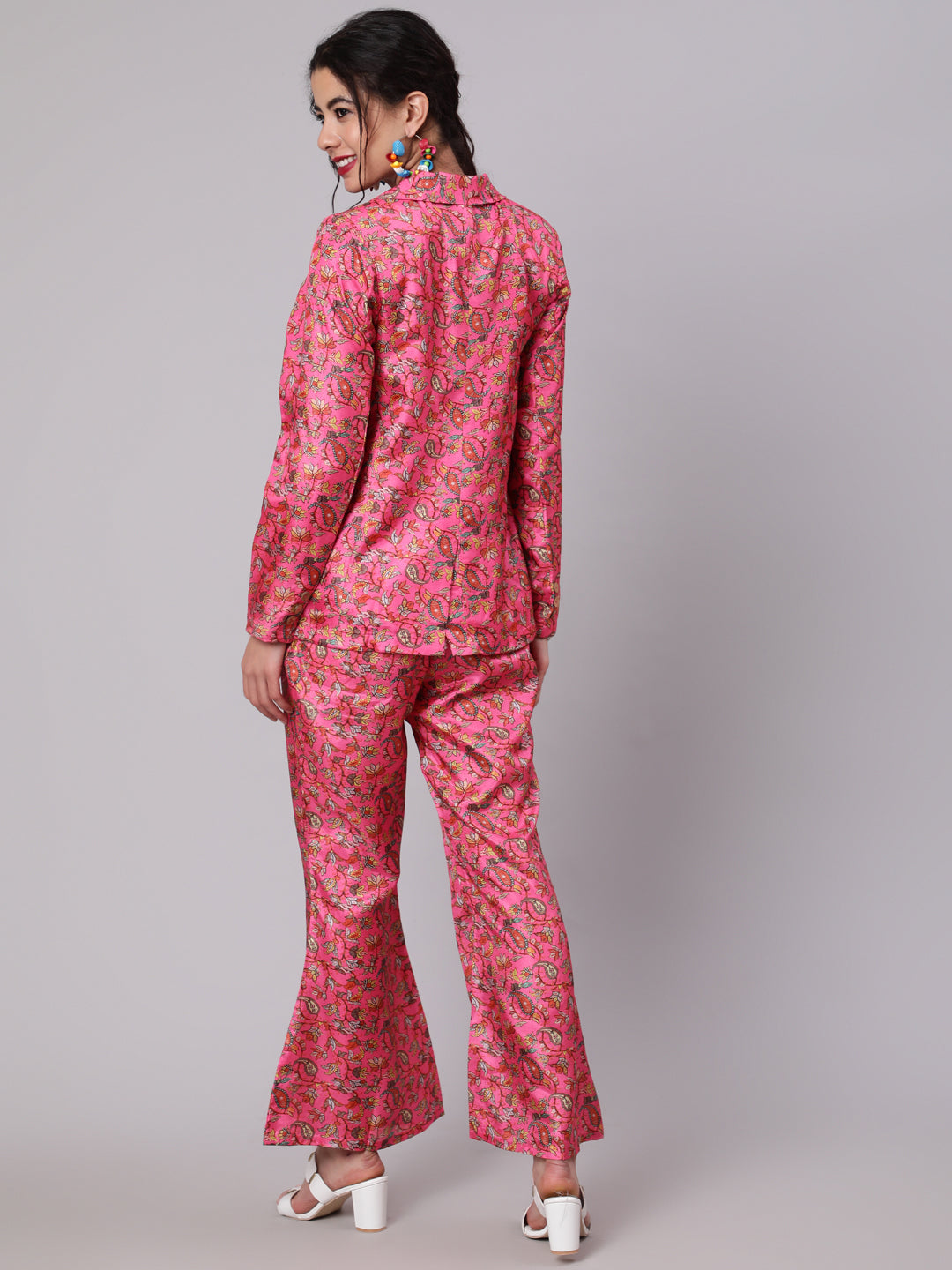 Pink Floral Co-Ord Set - Elganza
