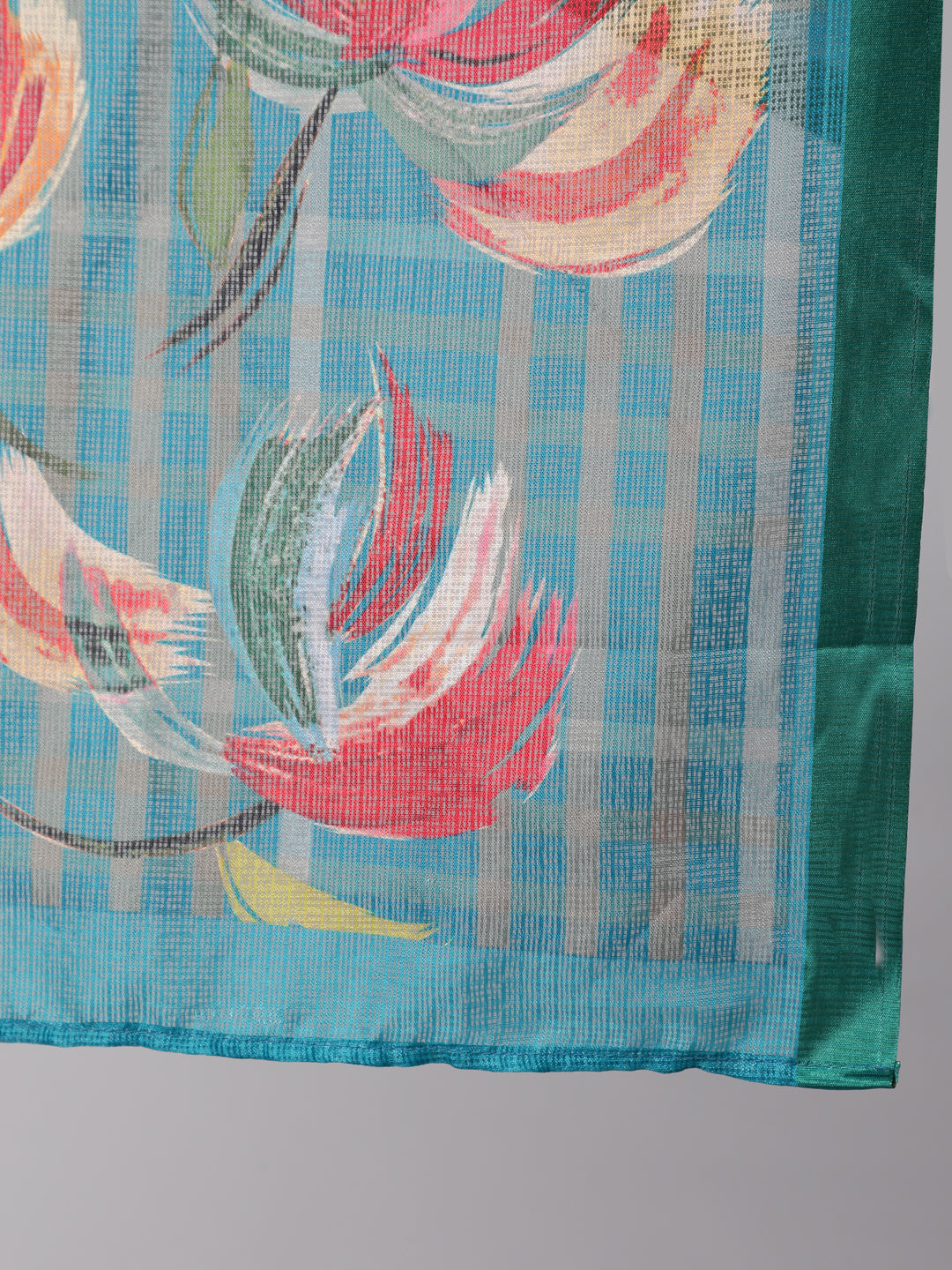 Blue & Mustard Printed Kurta Palazzo With Dupatta - Elganza