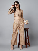Gold Foil Printed Co Ord Set - Elganza