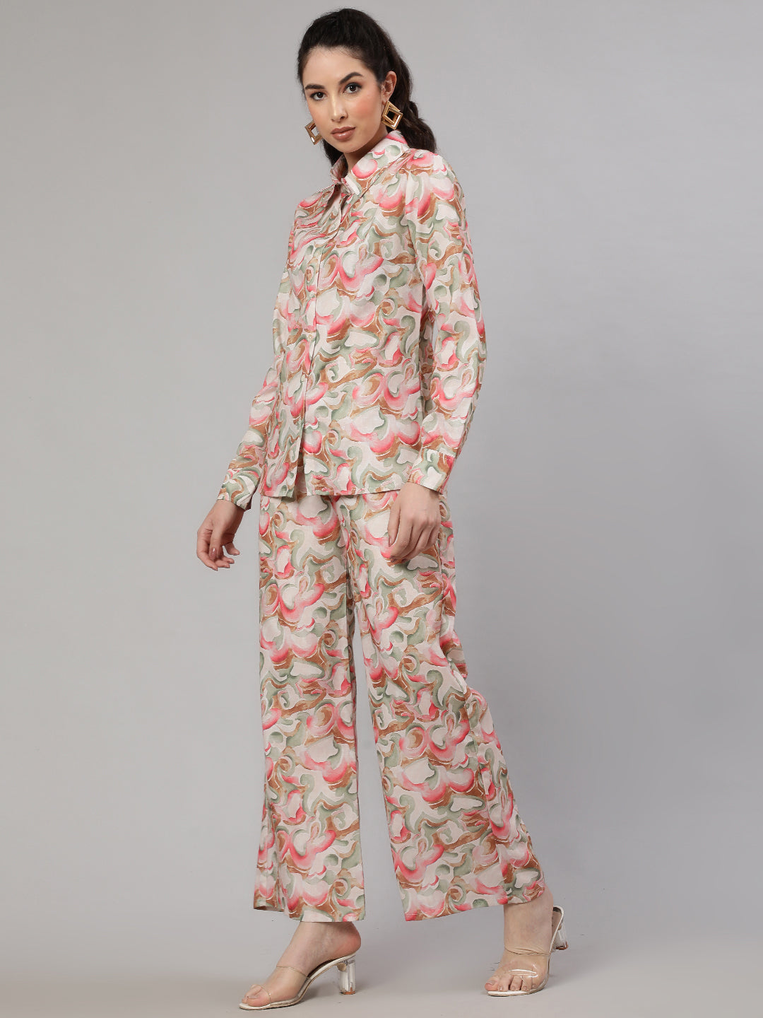 Multicolor Printed Co-ords Set - Elganza