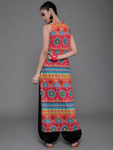 Couple Combo- Orange Truck Art Kurta combo - Elganza