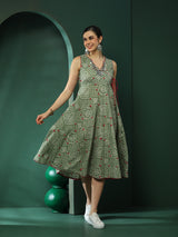 Pastel Green Bandhani Print Couple Combo Set - Elganza