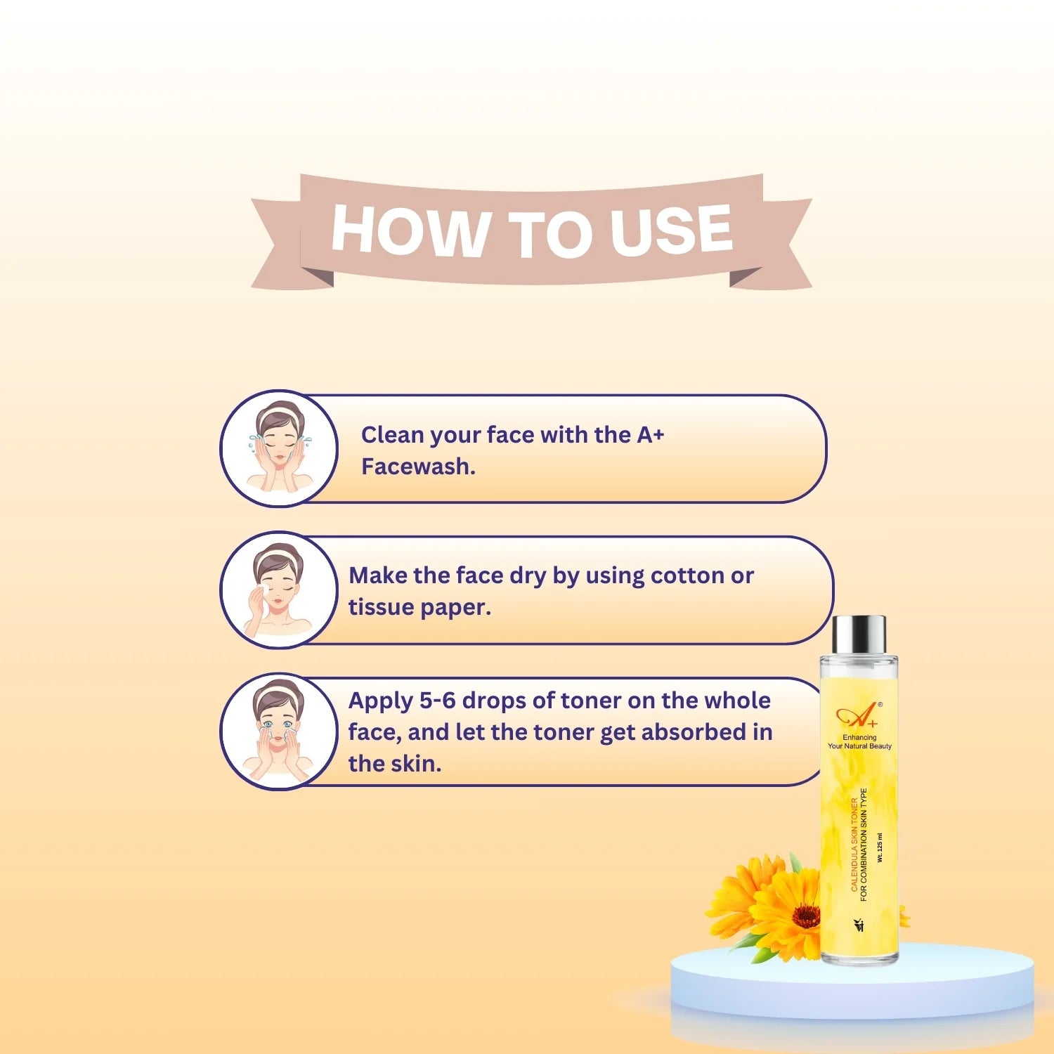 A+ Calendula Skin Toner (125 ml) image 4