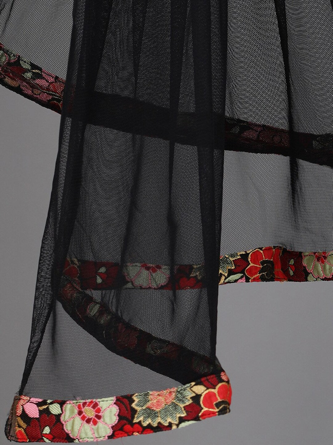 Multicolor Floral Print Lehenga Choli With Dupatta - Elganza