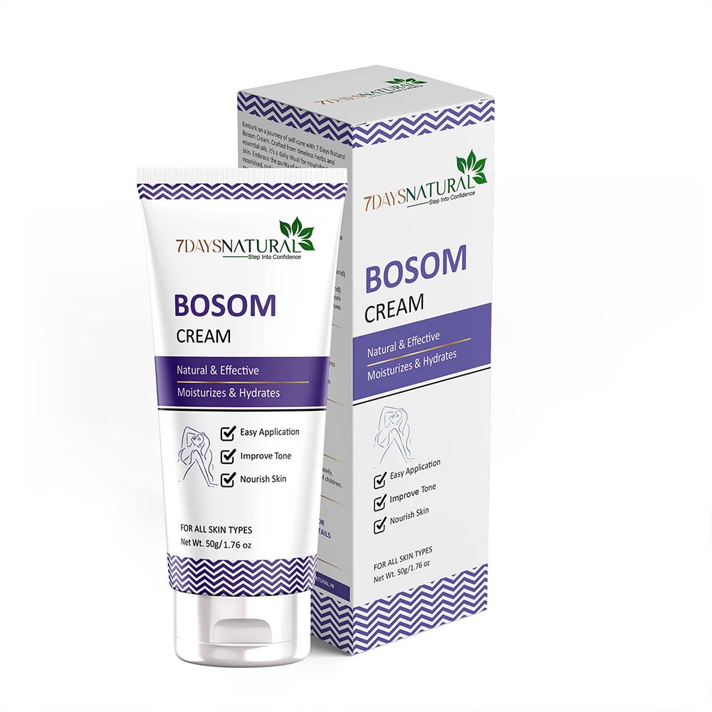 Bosom Cream and Capsules Combo Offer | 7Days Natural image 1