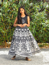 Black Sultan Silk Maxi - Elganza