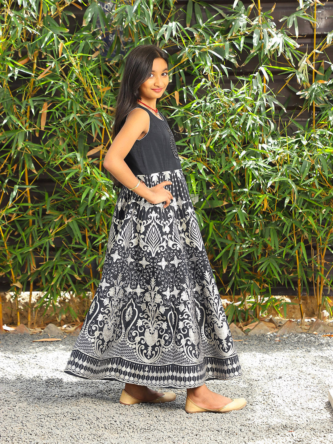 Black Sultan Silk Maxi - Elganza