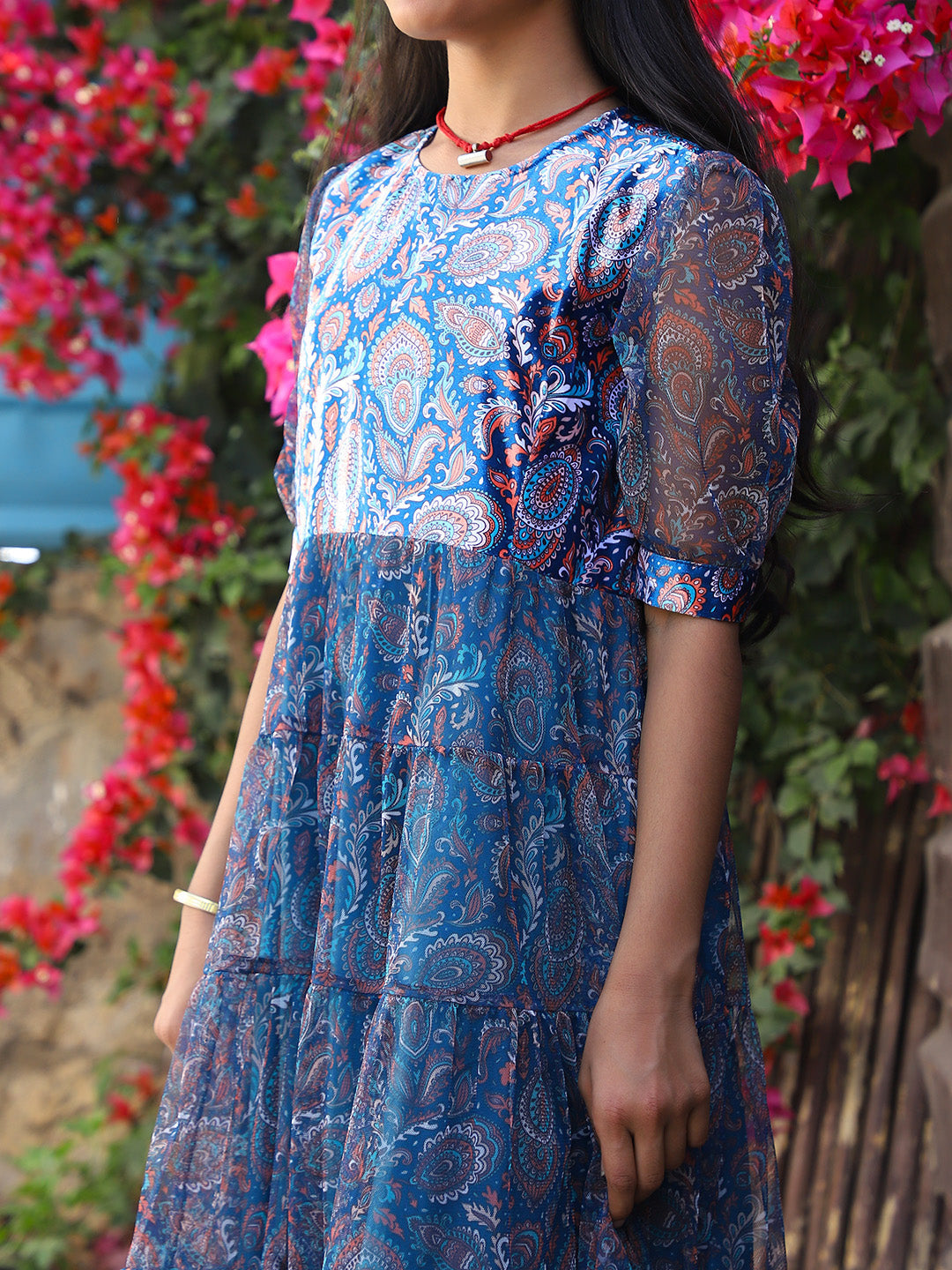 Blue Velvet party Maxi Dress - Elganza