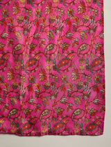 Pink Digital Floral Print Kurta With Pant - Elganza