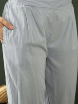 Blue Organza Kaftan Co-Ord Set - Elganza