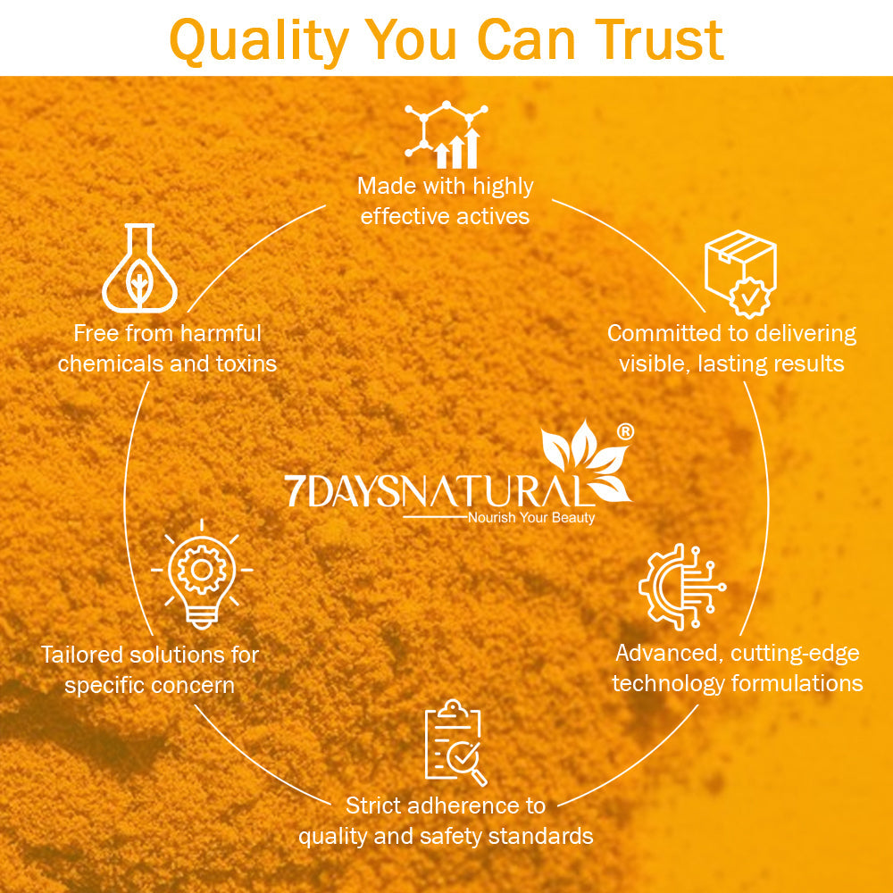 7Days Natural Ubtan Face Scrub For Face with Turmeric – 100g Scrub image 4