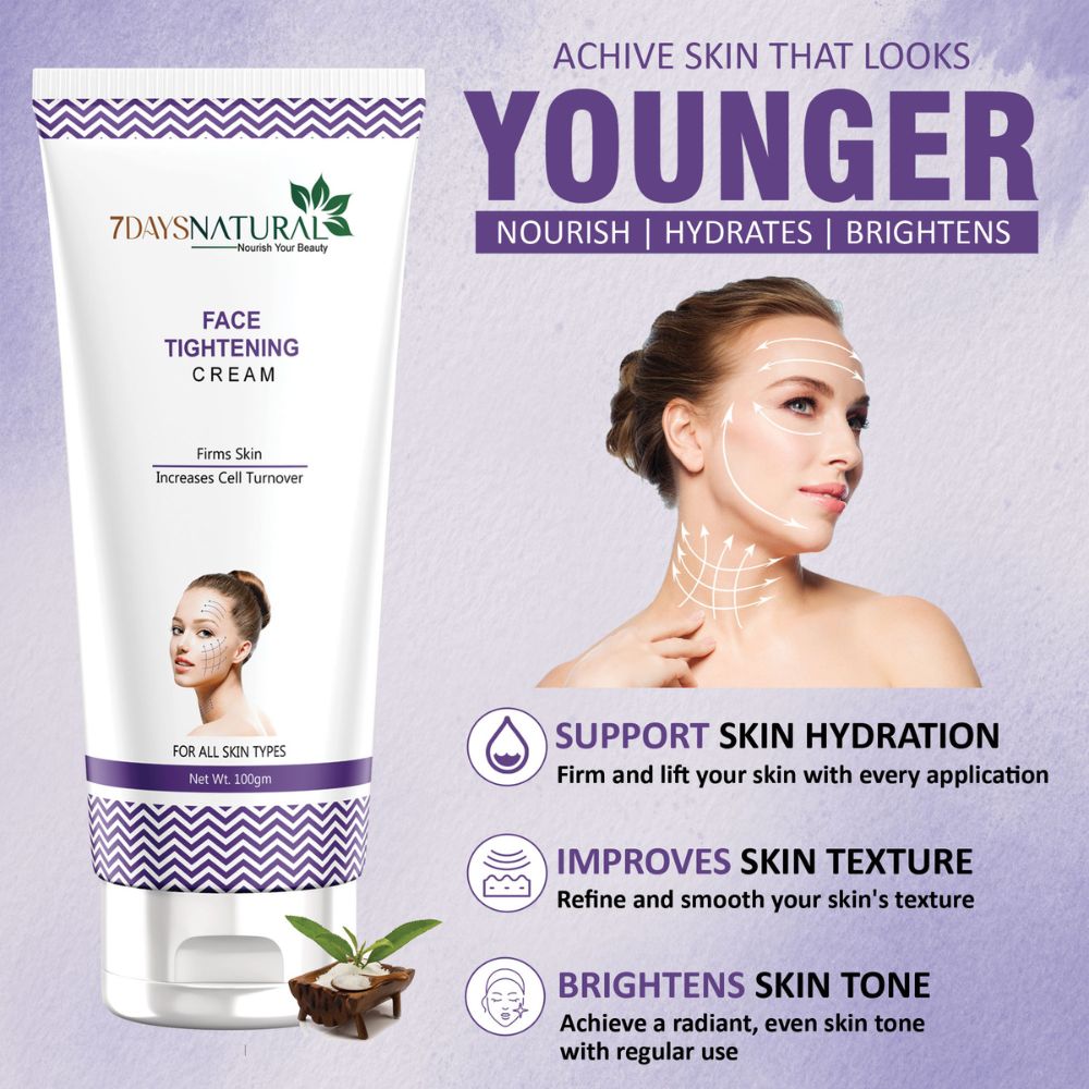 7 Days Natural Anti-Aging Face Tightening Cream for Fine Lines & Wrinkles image 5